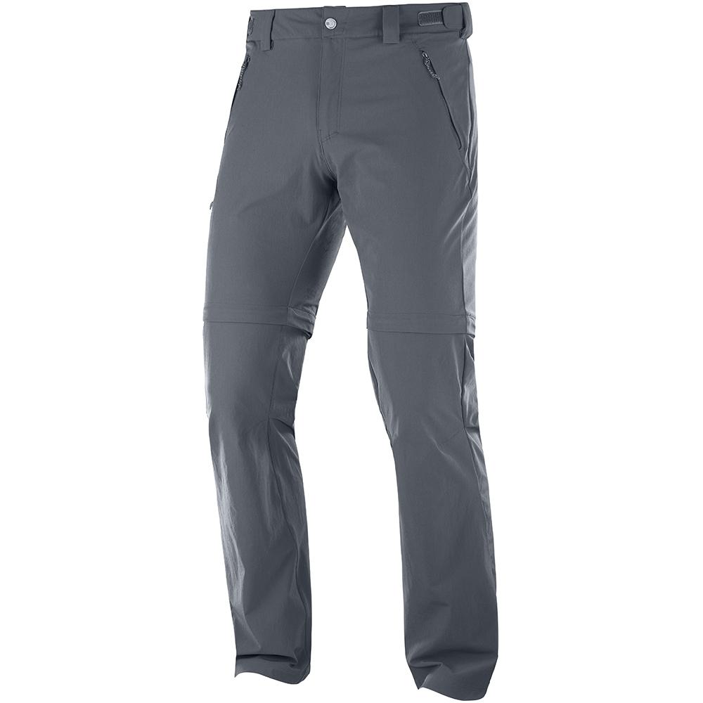 Salomon Singapore Mens Pants - WAYFARER STRAIGHT ZIP M Black | 29841-MUIP